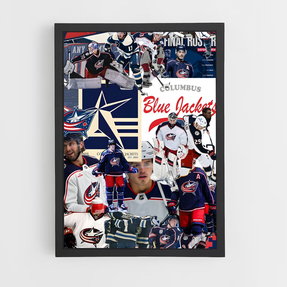 ap-columbus blue jackets-2 cadre Noir