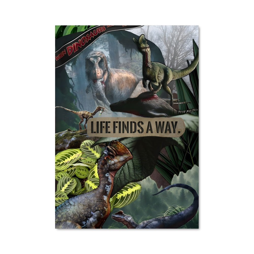 Poster Jungle Préhistorique