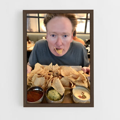 ap-conan o'brien-1 cadre Bois foncé