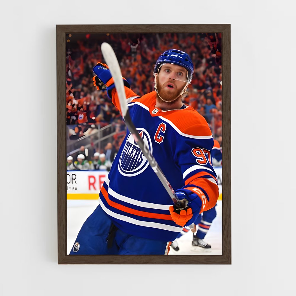 ap-connor mcdavid-3 cadre Bois foncé