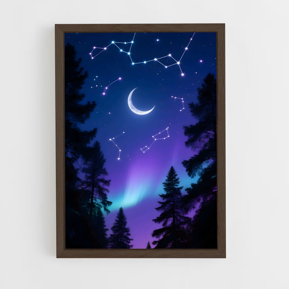 ap-constellations-6 cadre Bois foncé