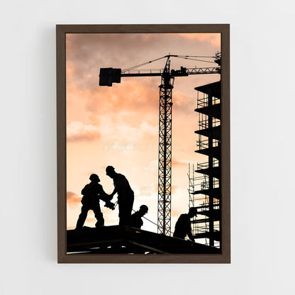 ap-construction worker-9 cadre Bois foncé