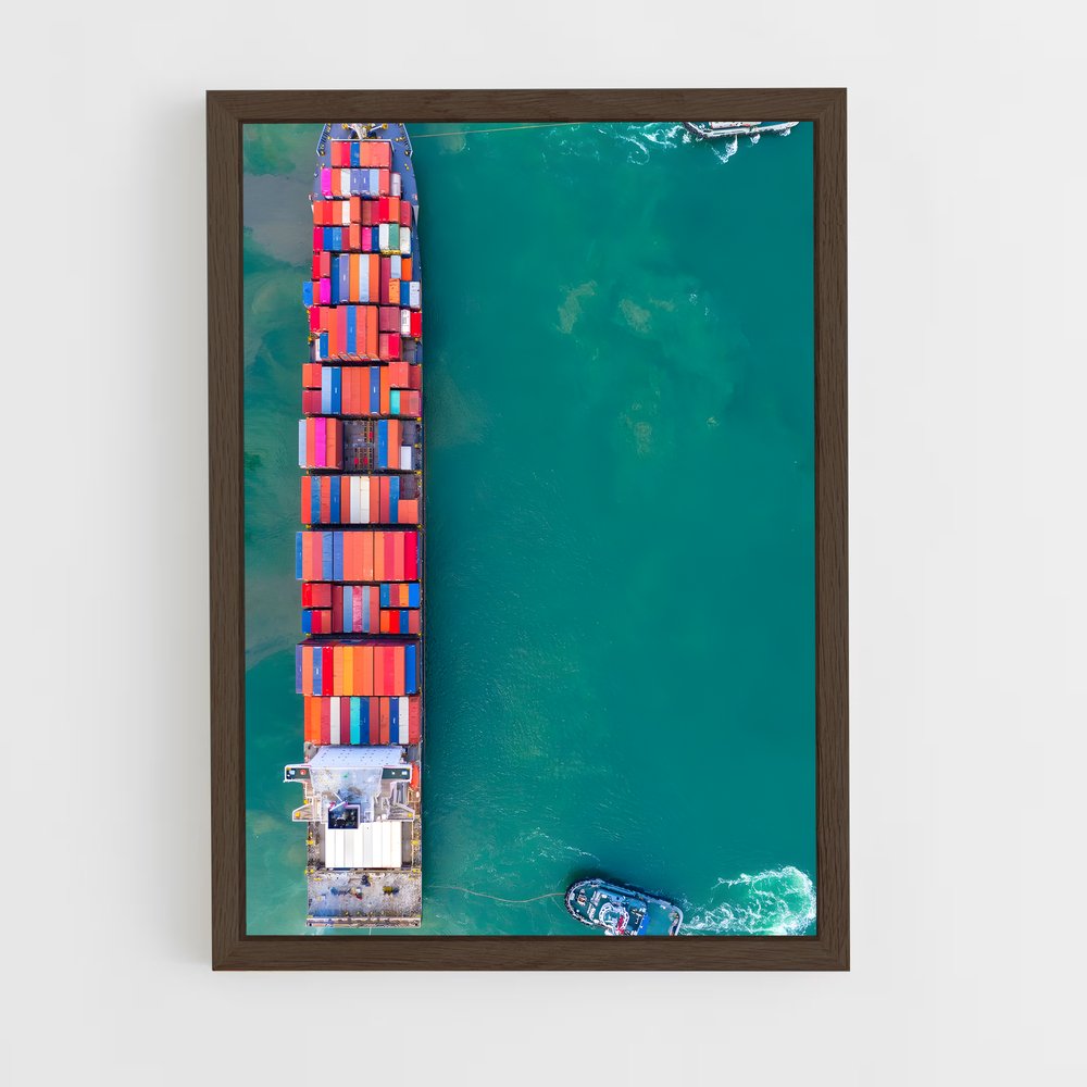 ap-container ships-2 cadre Bois foncé