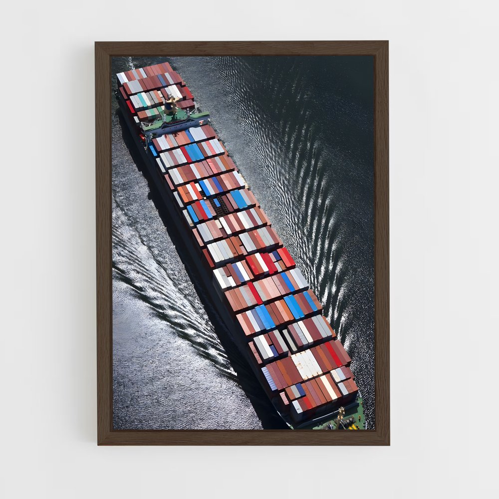 ap-container ships-3 cadre Bois foncé