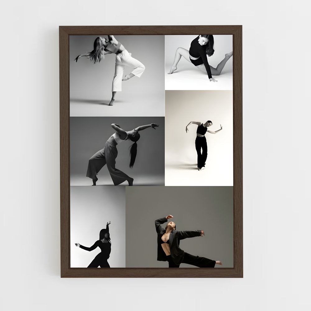 ap-contemporary dance-4 cadre Bois foncé