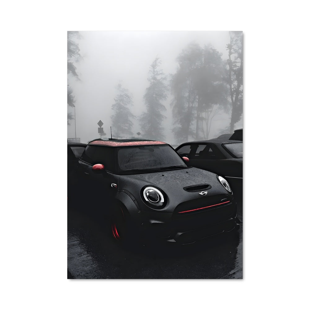 Poster Noir et Pluie