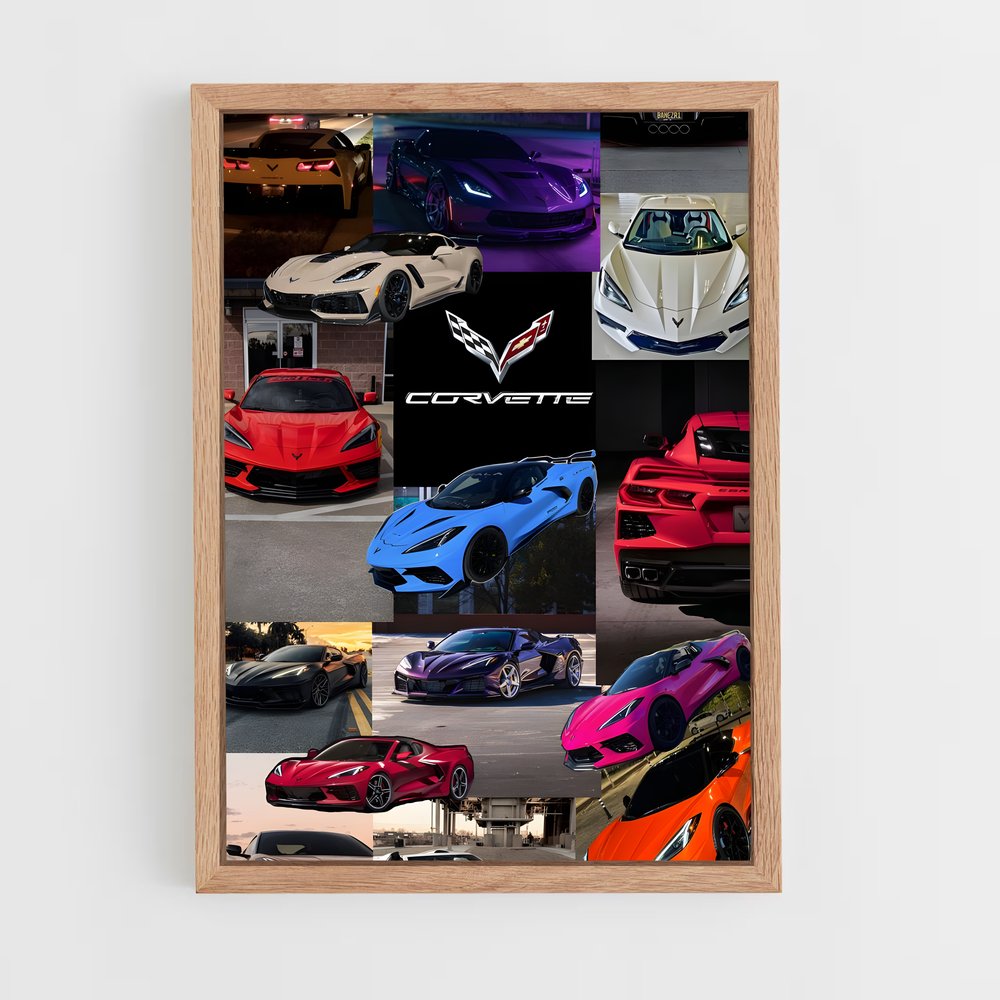 ap-corvette c8 stingray-1 cadre Bois clair