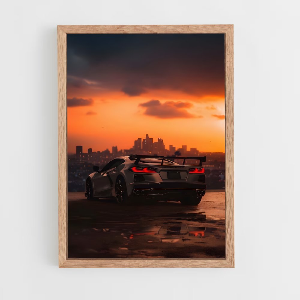 ap-corvette c8 stingray-5 cadre Bois clair