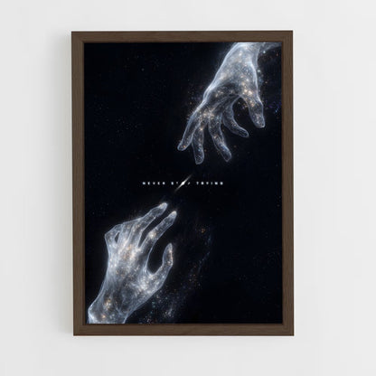 ap-cosmic abstract-8 cadre Bois foncé