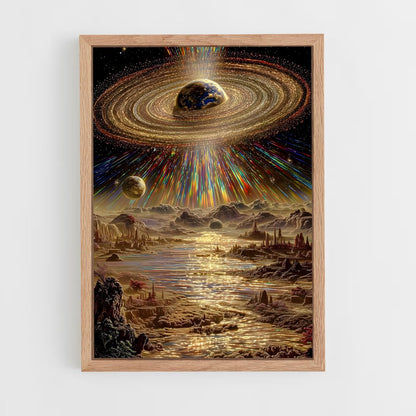ap-cosmic art-2 cadre Bois clair