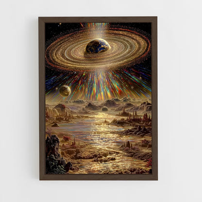ap-cosmic art-2 cadre Bois foncé