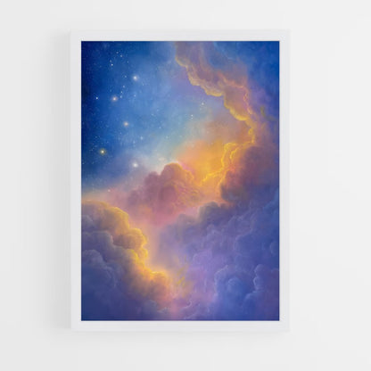 ap-cosmic art-4 cadre Blanc