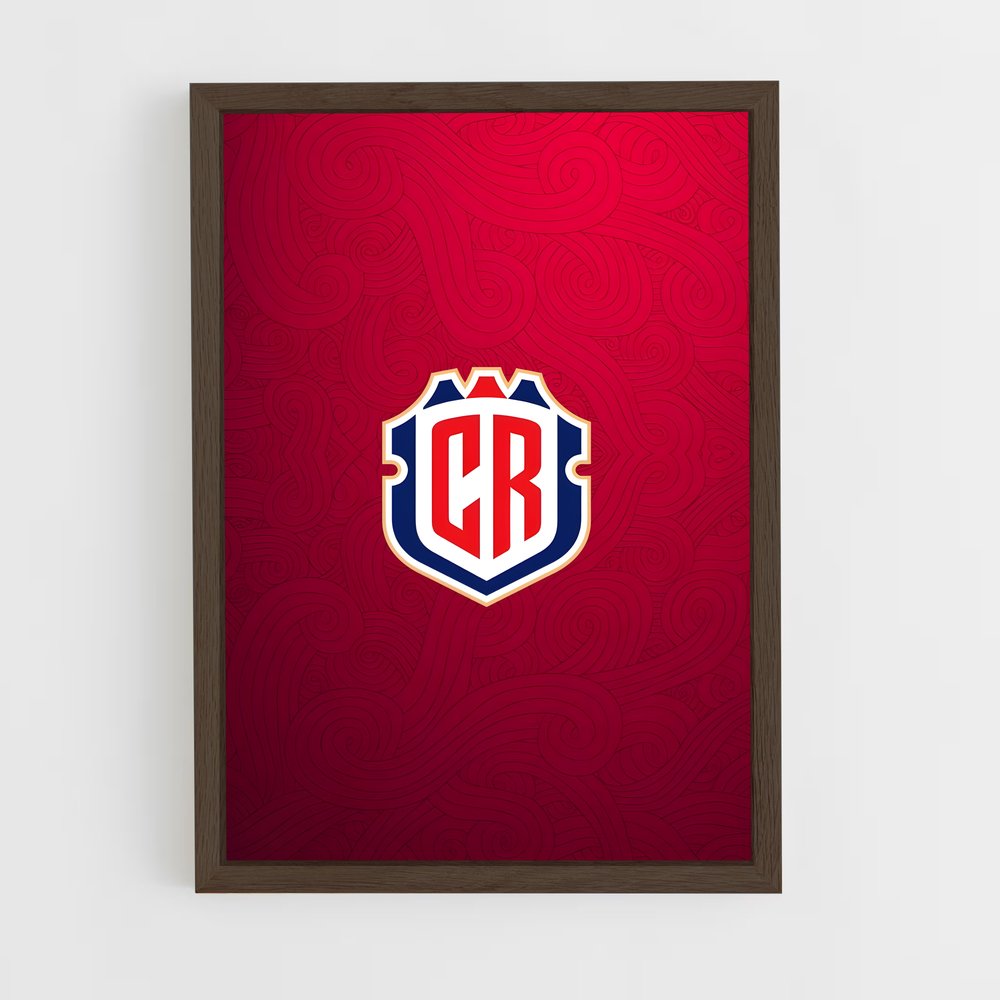ap-costa rica national football team-1 cadre Bois foncé