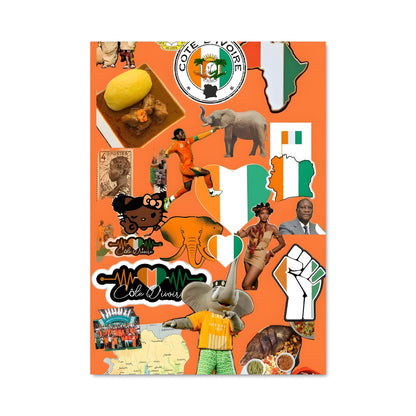 Poster Voyage à travers le Monde