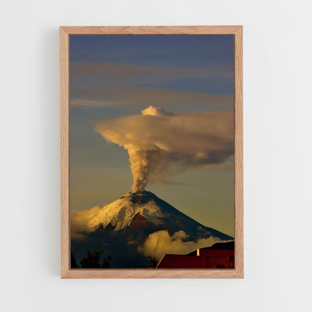 ap-cotopaxi volcano-4 cadre Bois clair
