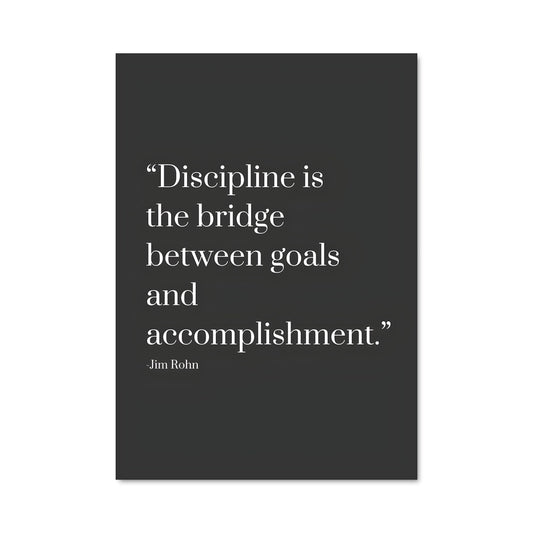 Poster Discipline et Accomplissement