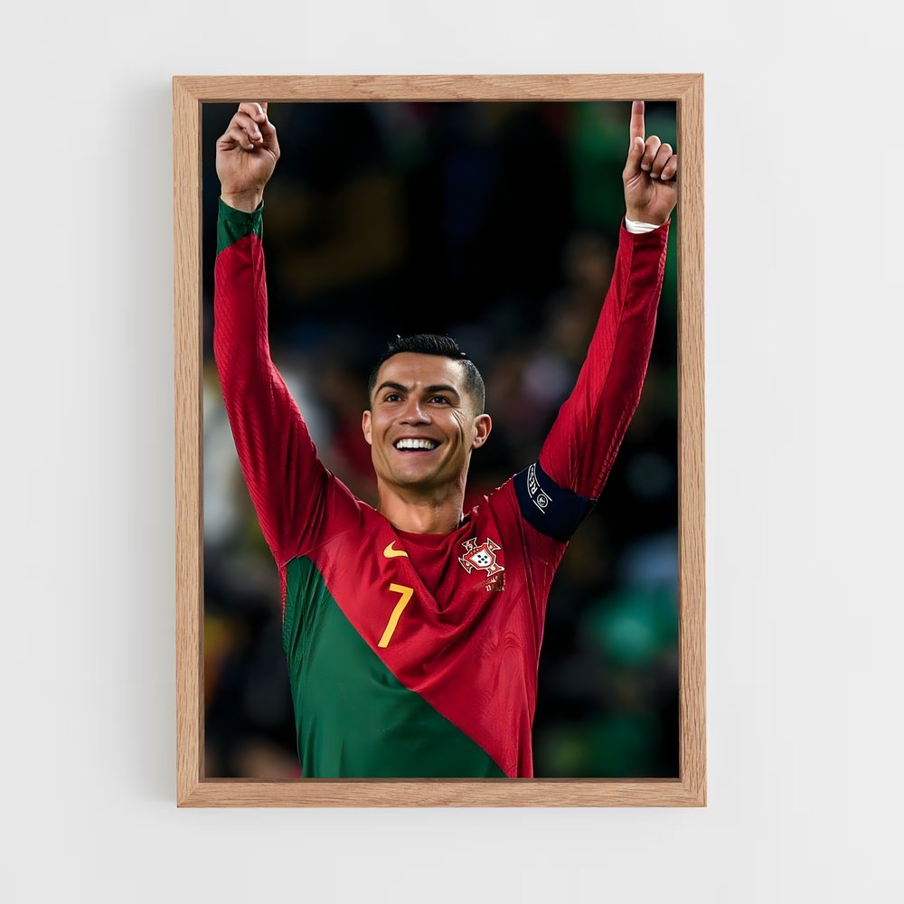 ap-cristiano ronaldo-12 cadre Bois clair