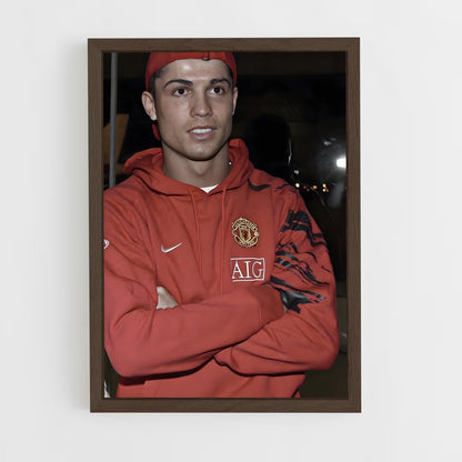 ap-cristiano ronaldo-16 cadre Bois foncé