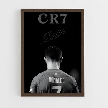 ap-cristiano ronaldo-9 cadre Bois foncé
