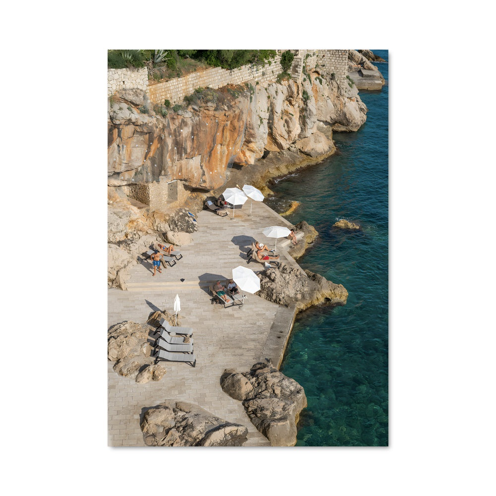 Poster Plage de Dubrovnik