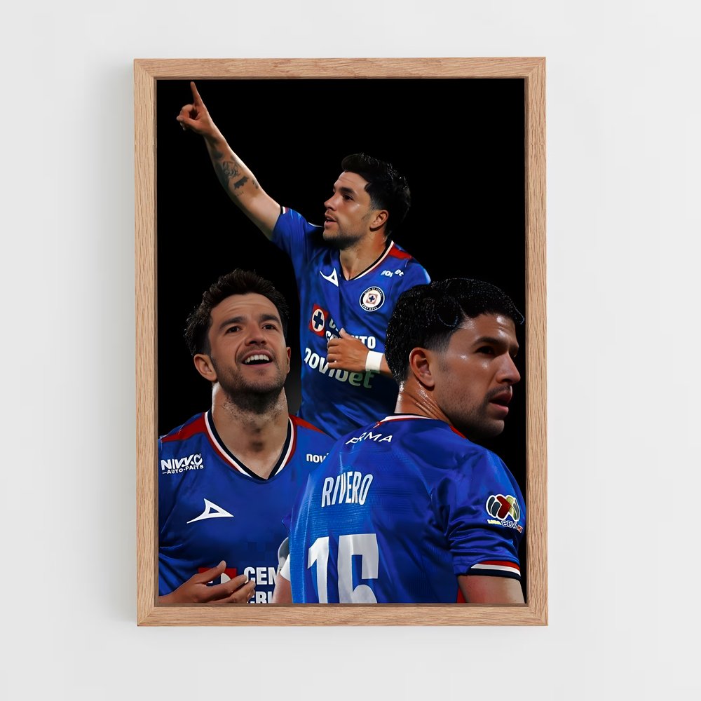 ap-cruz azul fc-3 cadre Bois clair