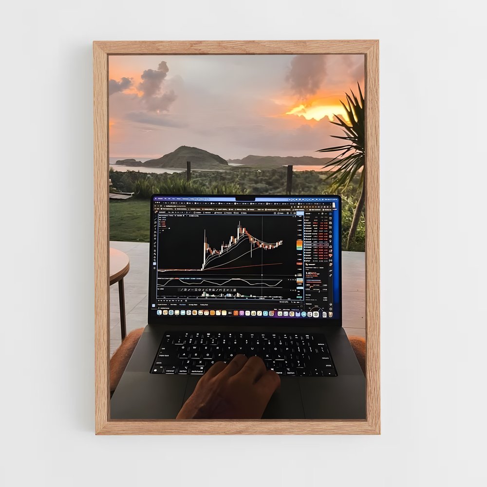 ap-crypto trader-10 cadre Bois clair