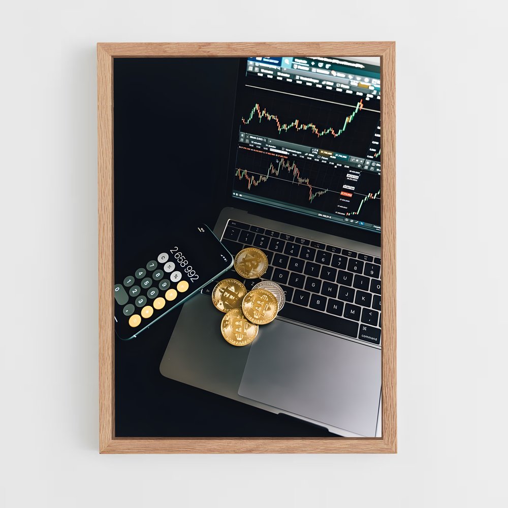 ap-crypto trader-3 cadre Bois clair