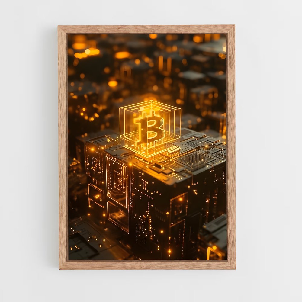 ap-cryptocurrency-4 cadre Bois clair