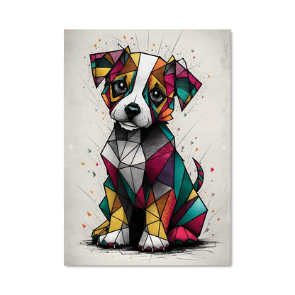 Poster Chiens Géométriques