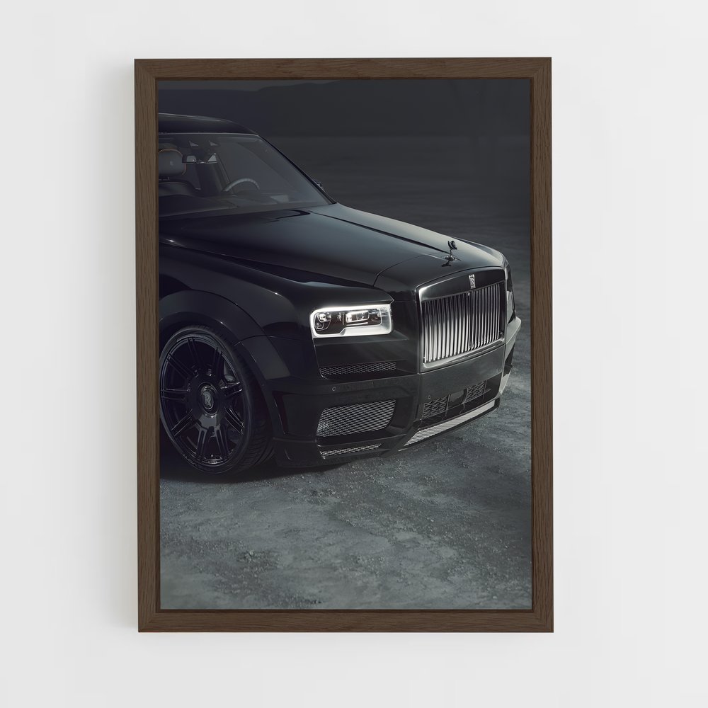 ap-cullinan black badge-1 cadre Bois foncé