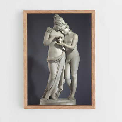 ap-cupid and psyche canova-1 cadre Bois clair