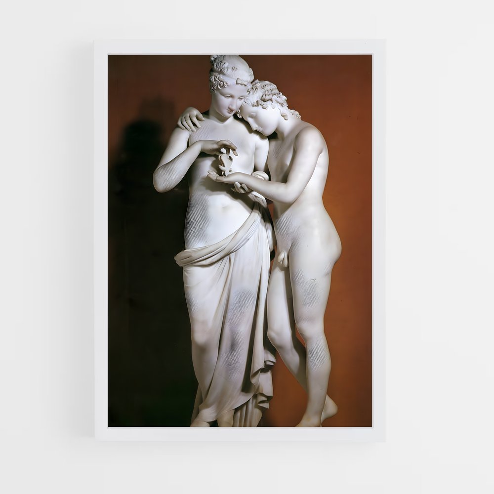 ap-cupid and psyche canova-5 cadre Blanc