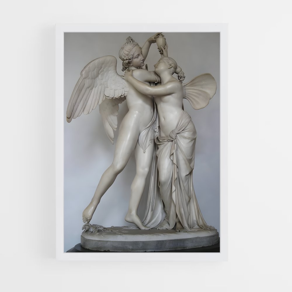 ap-cupid and psyche canova-9 cadre Blanc