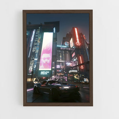 ap-cyberpunk-34 cadre Bois foncé