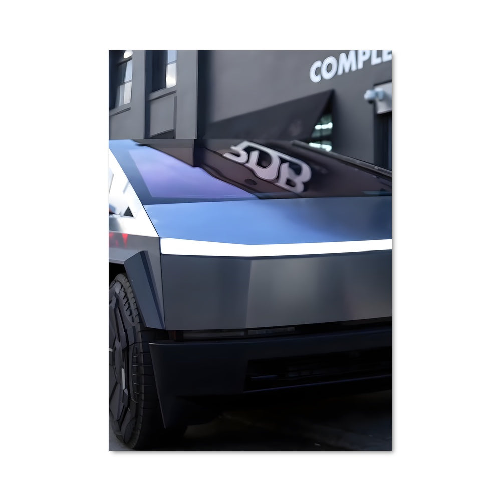 Poster Cybertruck Urbain