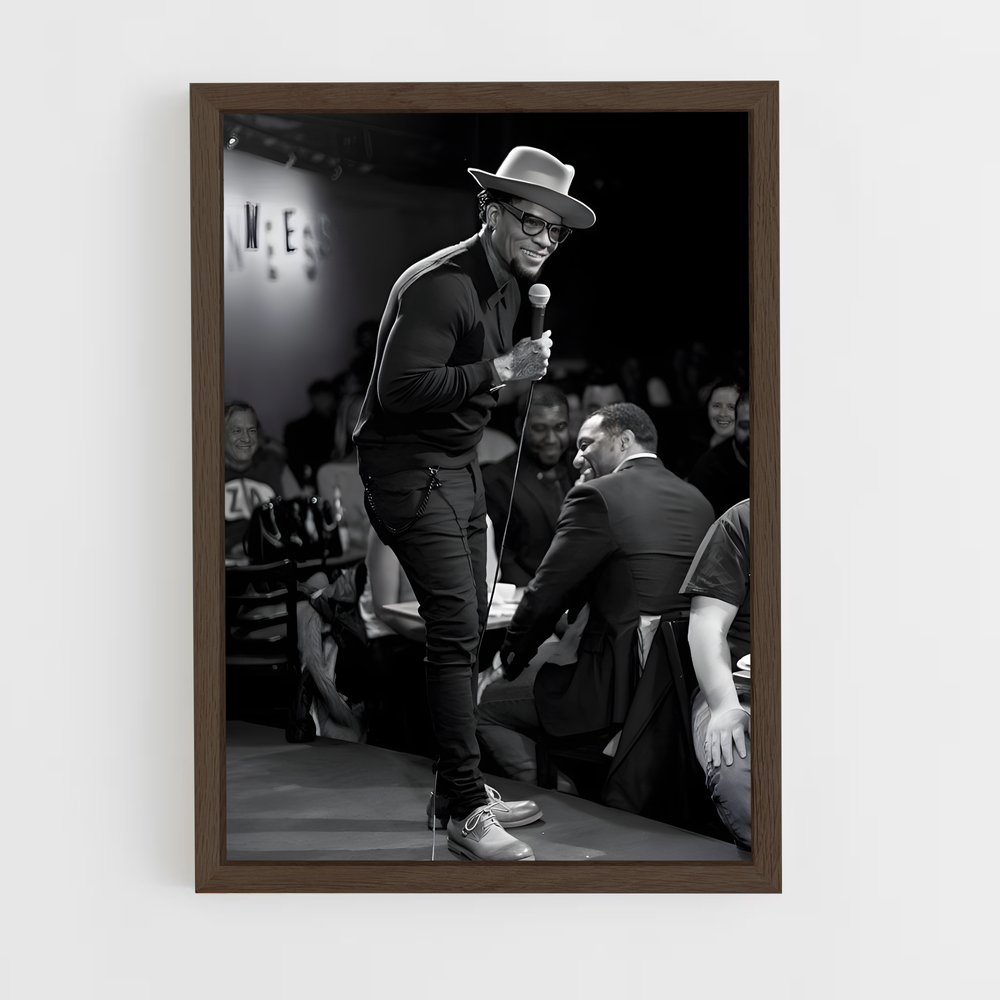 ap-d.l. hughley-5 cadre Bois foncé