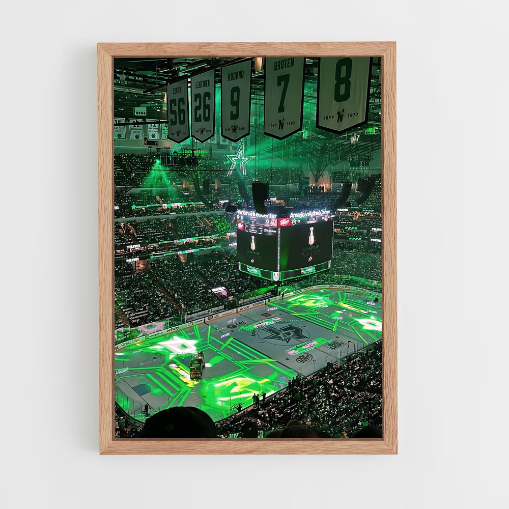 ap-dallas stars-1 cadre Bois clair