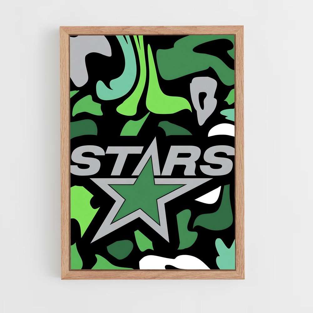 ap-dallas stars-2 cadre Bois clair