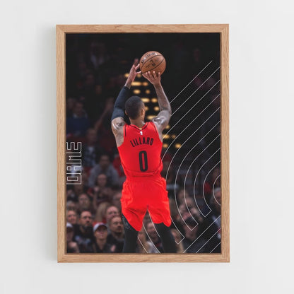 ap-damian lillard-7 cadre Bois clair