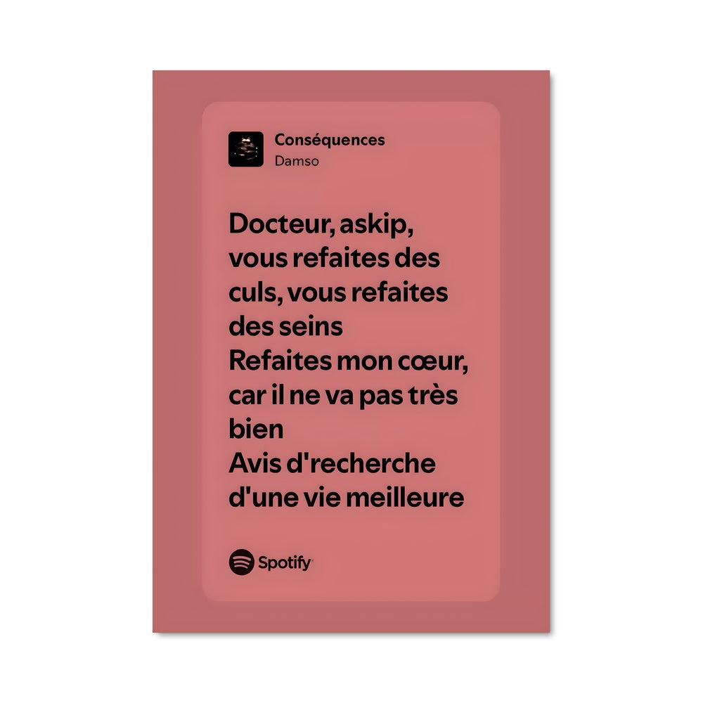 Poster Paroles de Damso