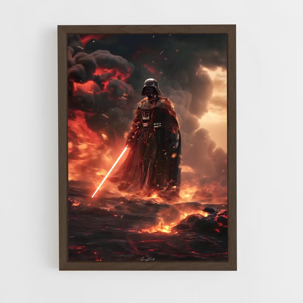ap-darth vader-5 cadre Bois foncé