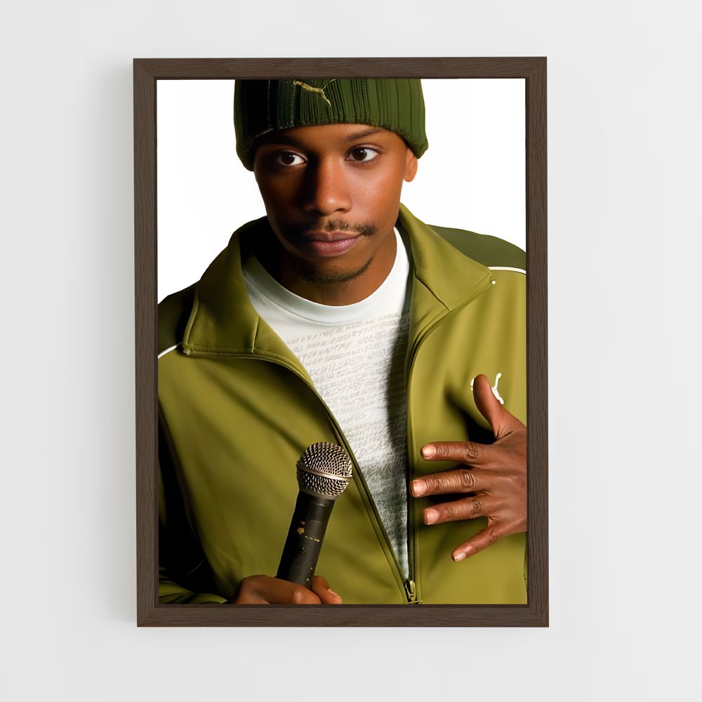 ap-dave chappelle-4 cadre Bois foncé