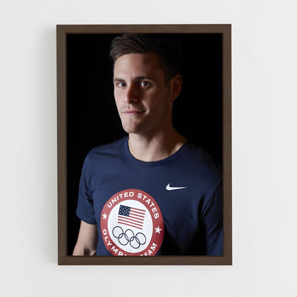 ap-david boudia-5 cadre Bois foncé