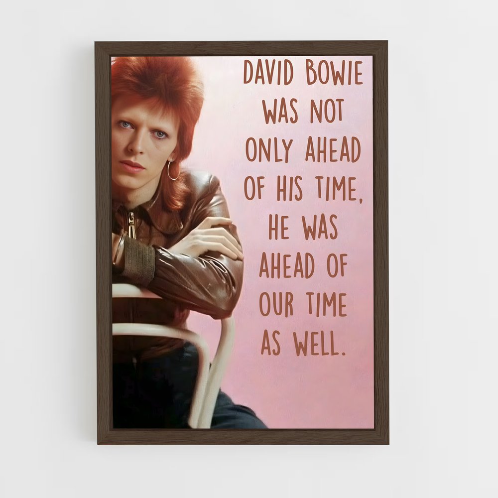ap-david bowie-4 cadre Bois foncé