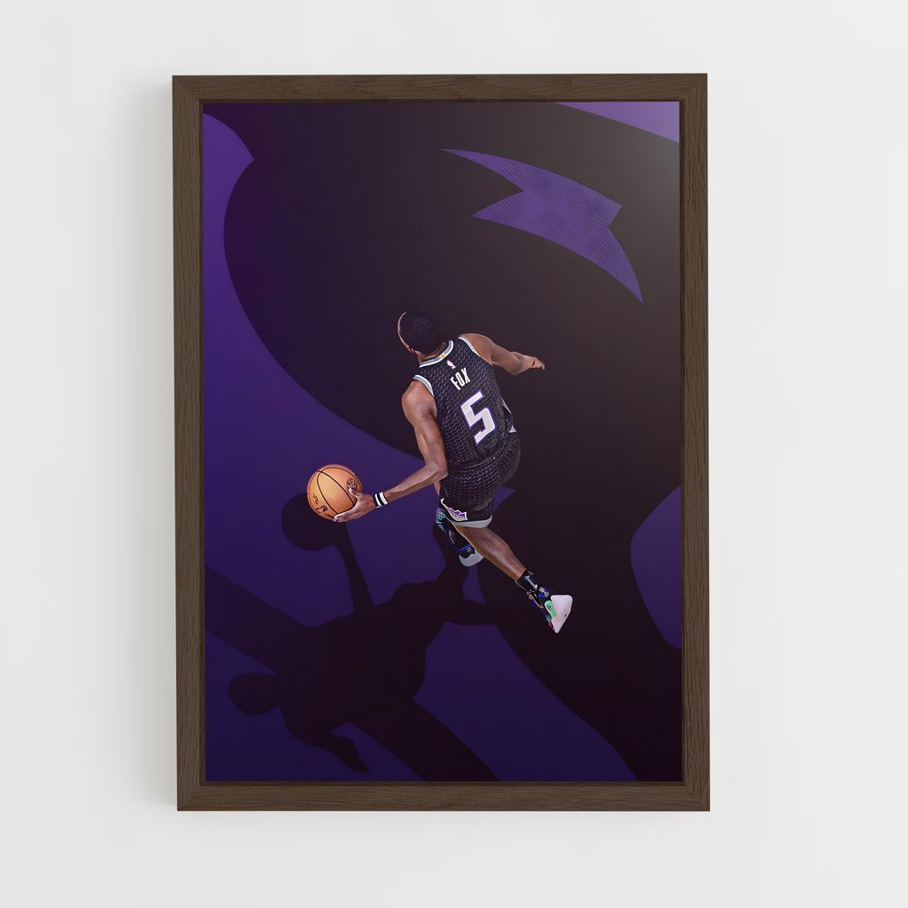 ap-de'aaron fox-4 cadre Bois foncé