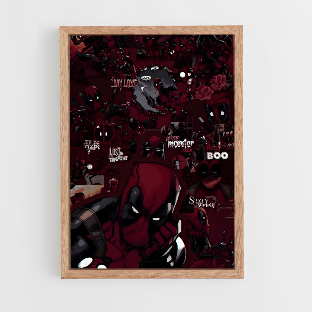ap-deadpool-3 cadre Bois clair