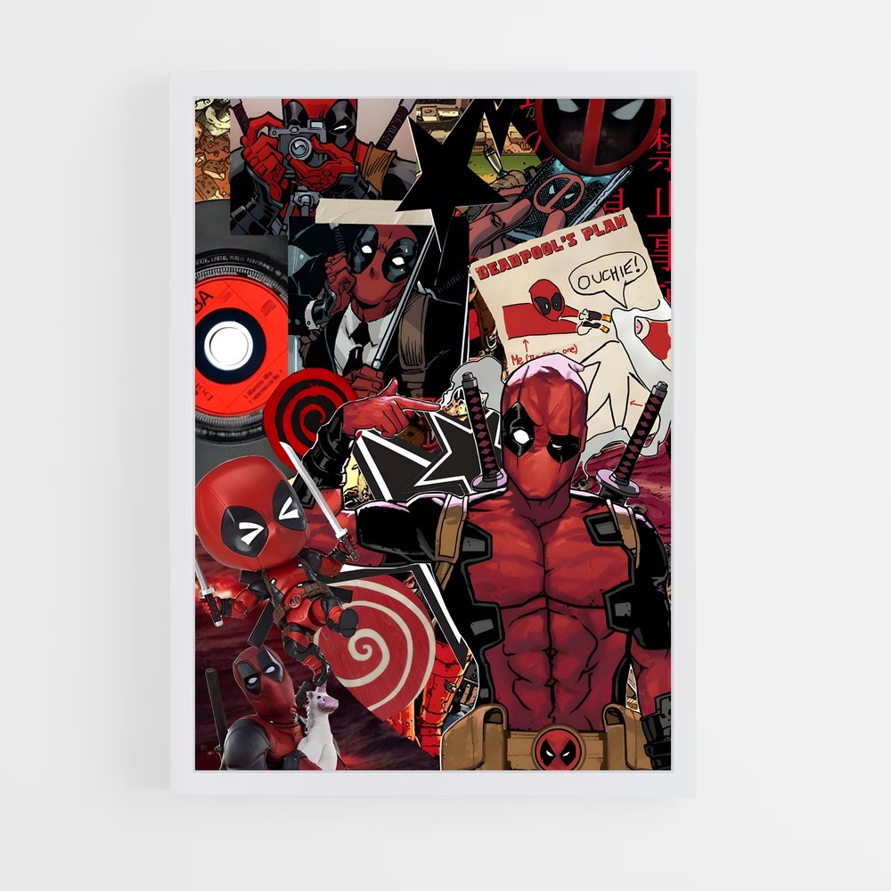ap-deadpool-4 cadre Blanc