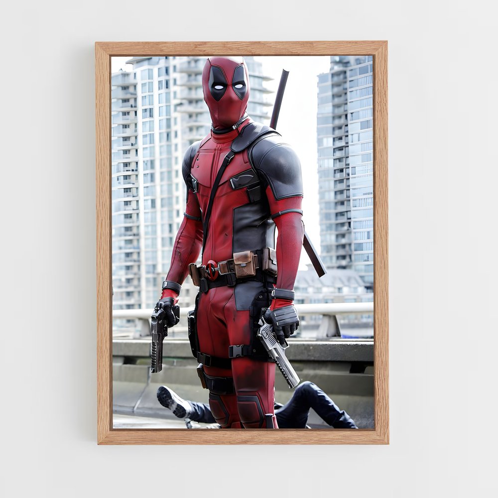 ap-deadpool-5 cadre Bois clair