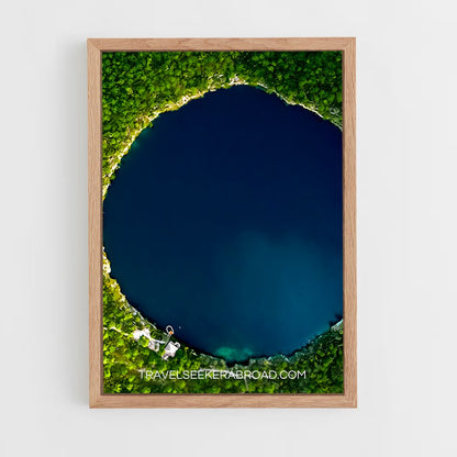 ap-deans blue hole bahamas-1 cadre Bois clair
