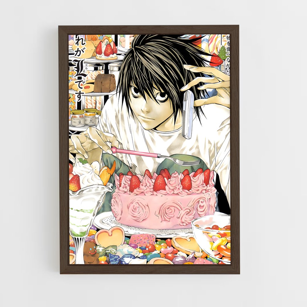 ap-death note-2 cadre Bois foncé